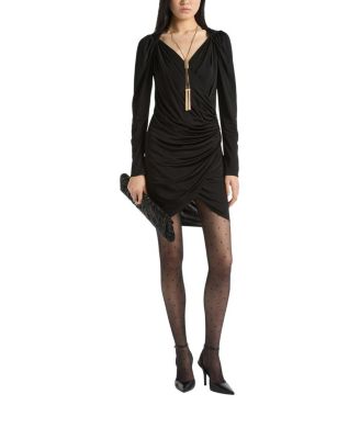  Draped Flowing Jersey Dress