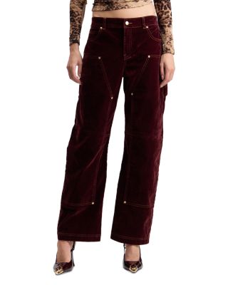 High Rise Barrel Leg Carpenter Jeans in Brandy