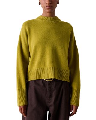 Wool Seam Detail Crewneck Sweater