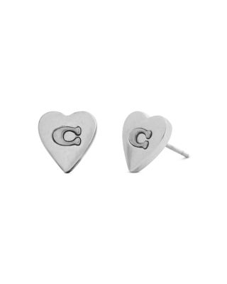 Heritage Signature Heart Stud Earrings