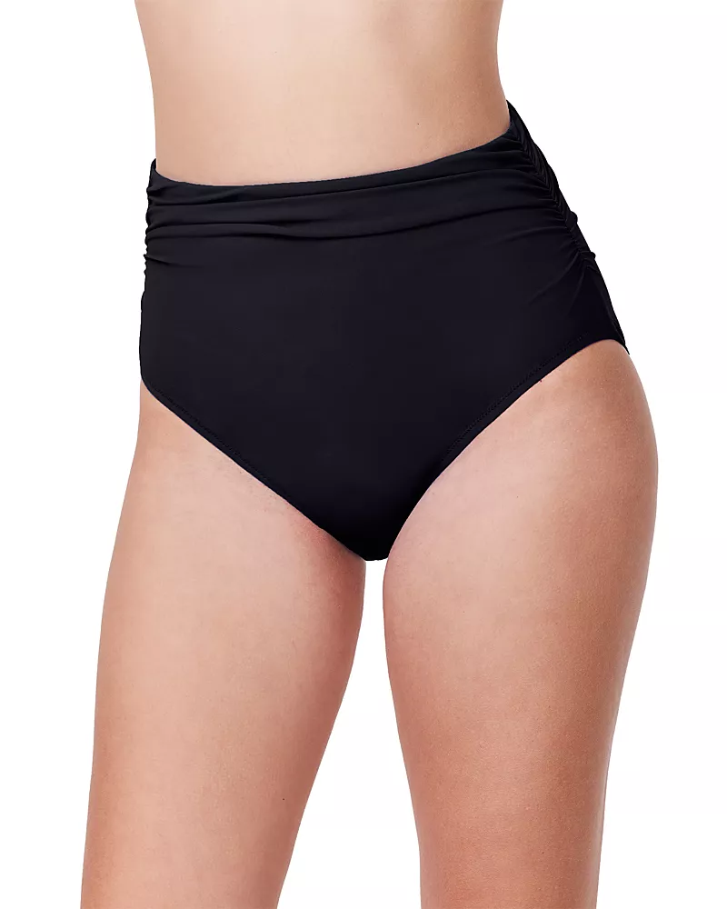 Profile by Gottex Tutti Frutti Shirred High Waist Bikini Bottom