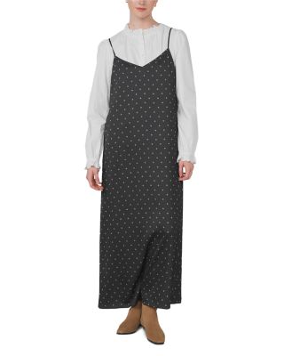 Satin A Line Maxi Slip Dress