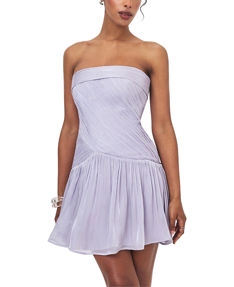Miss Circle Yalena Crystal Organza Strapless Mini Dress