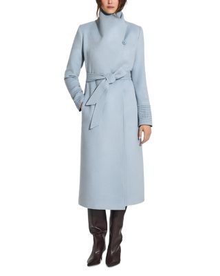 Alpaca & Wool Funnel Collar Wrap Coat