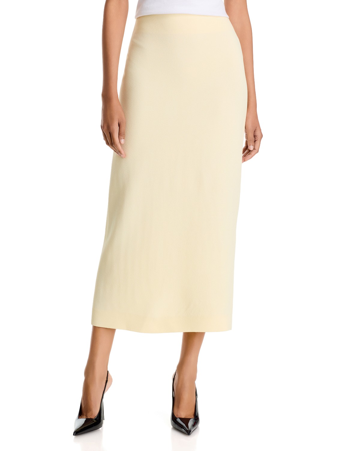 Wardrobe.nyc Wardrobe. nyc Crepe Midi Skirt in Butter