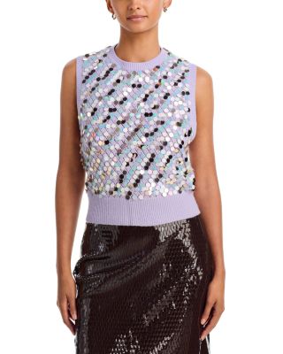 Olver 2 Sequin Merino Wool & Cashmere Vest