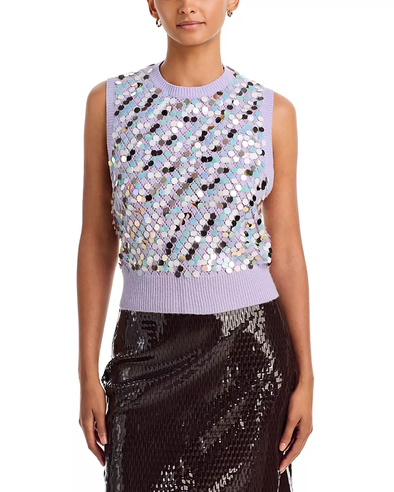 Zankov Olver 2 Sequin Merino Wool & Cashmere Vest