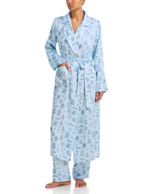 x Bloomingdale's Silk Toile Robe - Exclusive