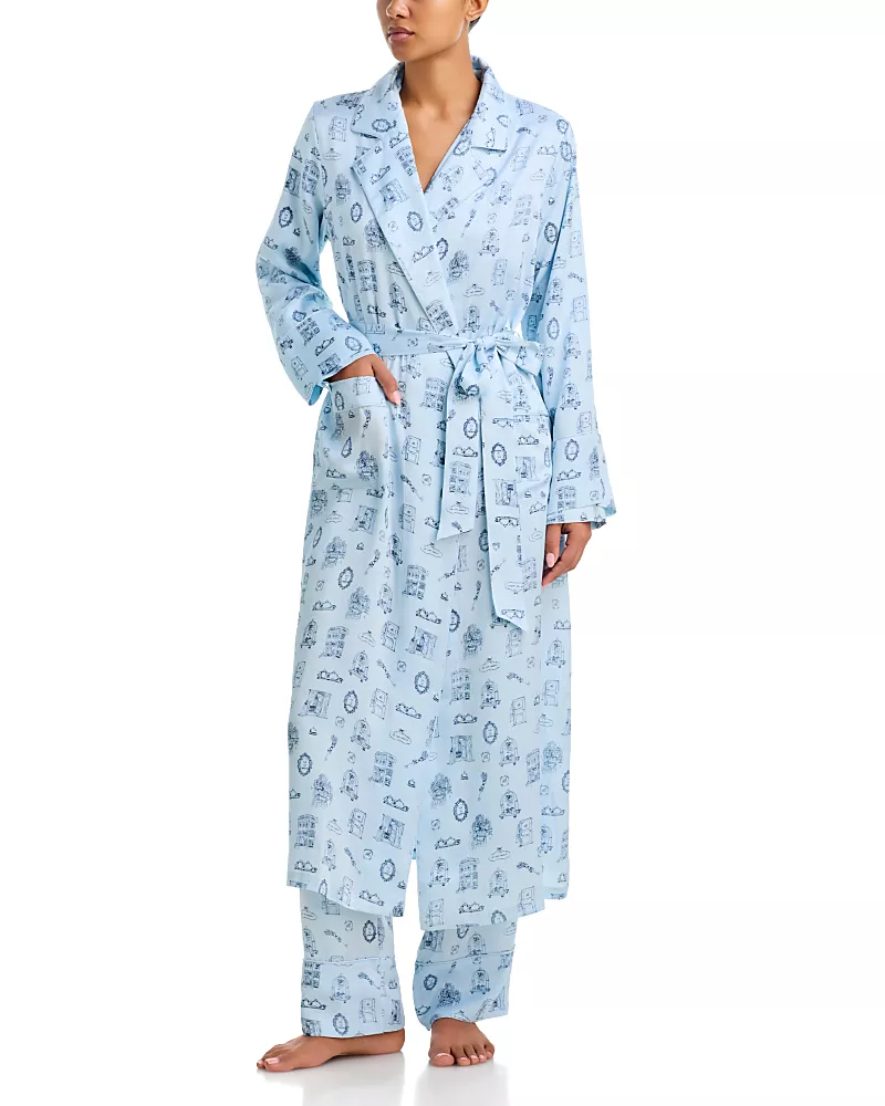 Petite Plume x Bloomingdale's Silk Toile Robe - Exclusive