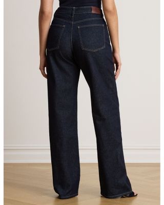 High Rise Straight Jeans in Rinse Wash - thumbnail 7