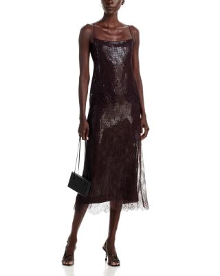 Lace Trim Sequined Ariana Top & Ava Skirt