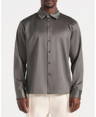 Carter Unisex Oversized Satin Shirt