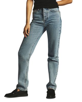 90's High Rise Straight Jeans in Vintage Wash
