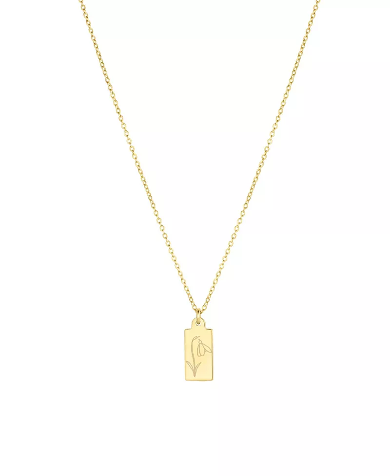 Set & Stones Tawney Birth Flower Necklace