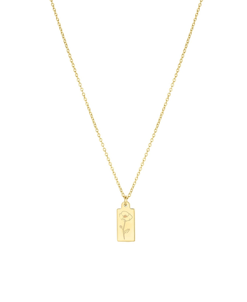 Set & Stones Tawney Birth Flower Necklace · OS