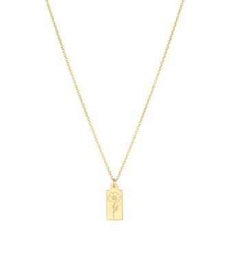 Set & Stones Tawney Birth Flower Necklace