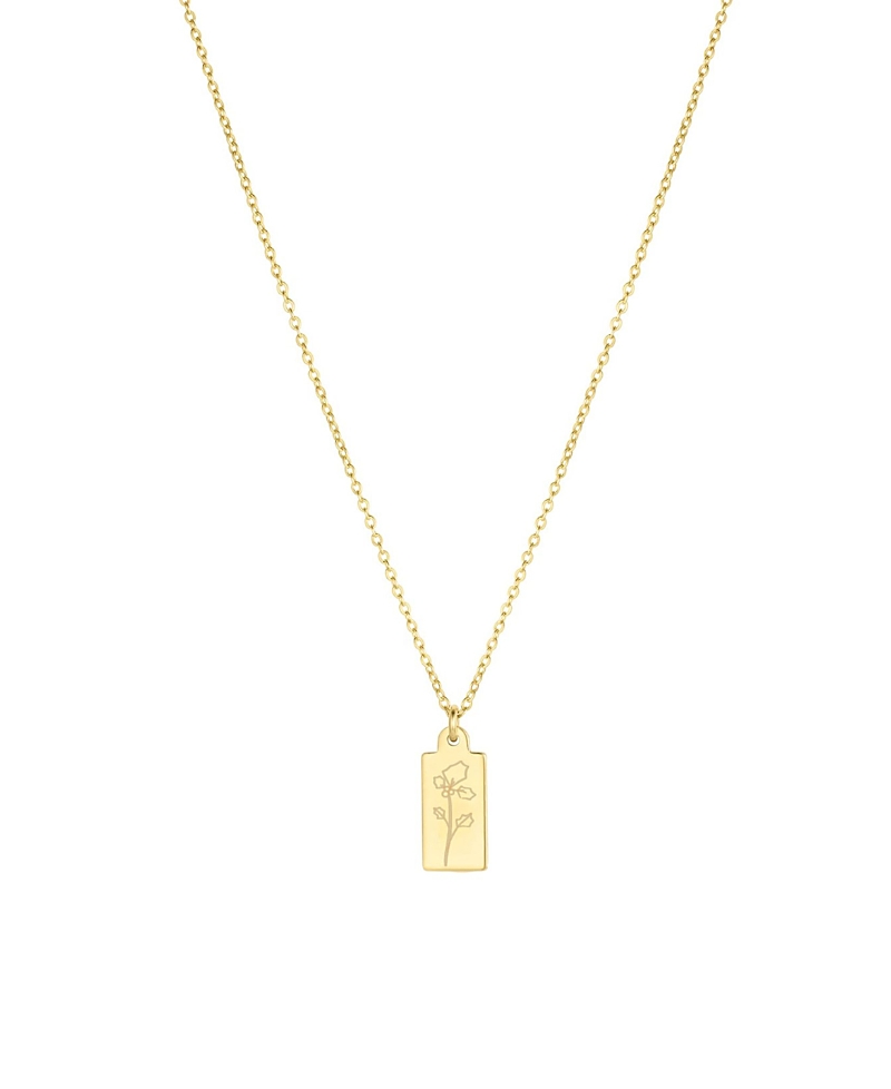 Set & Stones Tawney Birth Flower Necklace · OS