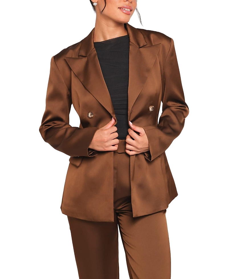 Petal And Pup Trina Satin Blazer