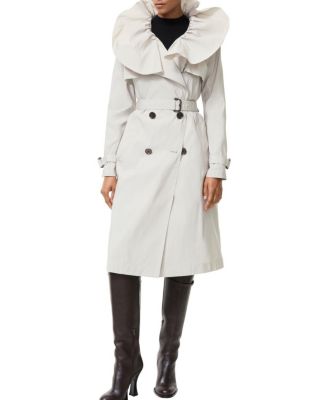 Long Faille Clare Trench Coat