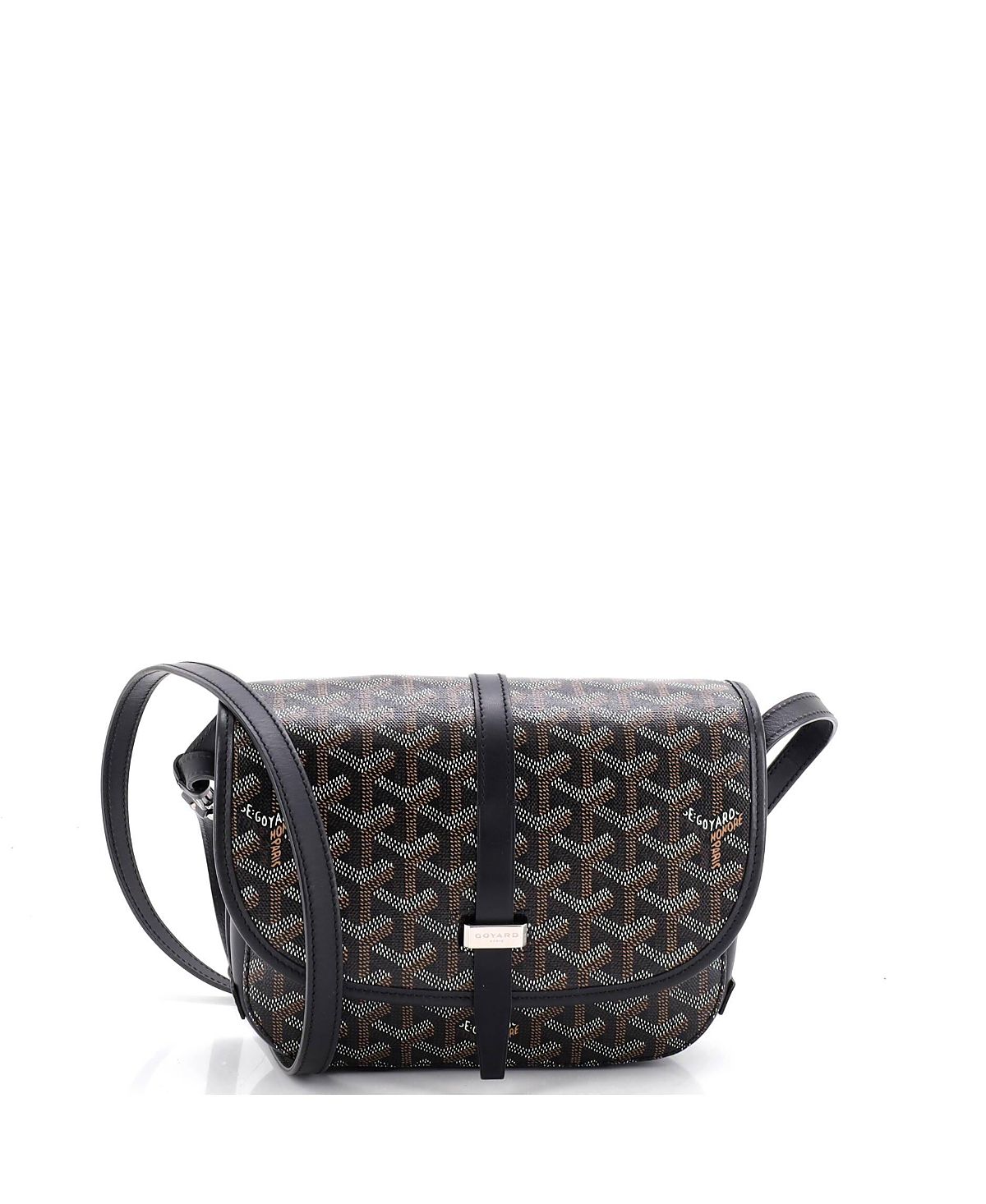 Pre-Owned Goyard Pm Belvedere Ii Messenger Bag Coated Canvas