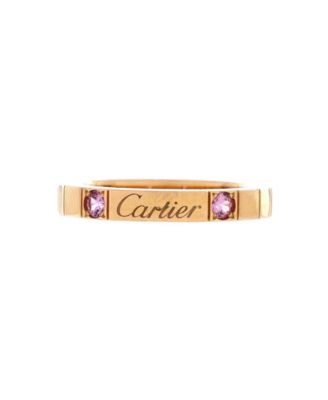 Lanieres Ring 18K Rose Gold with Pink Sapphires