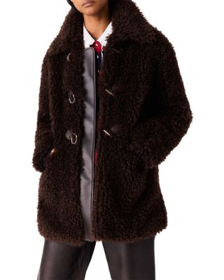 Faux Fur Mid Length Coat
