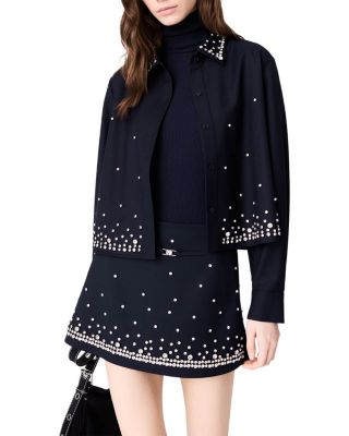 Rhinestone Layered Skort