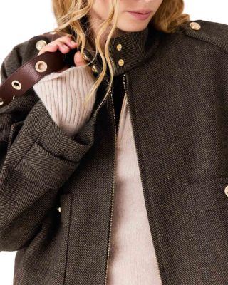 Herringbone Oversized Jacket - thumbnail 6