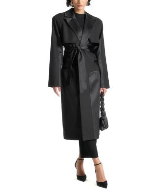 Ilona Tailored Satin Trench Coat
