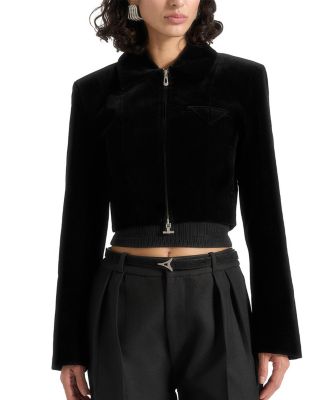 Adina Velvet Cropped Jacket