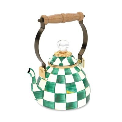 Emerald Check 1 Quart Tea Kettle