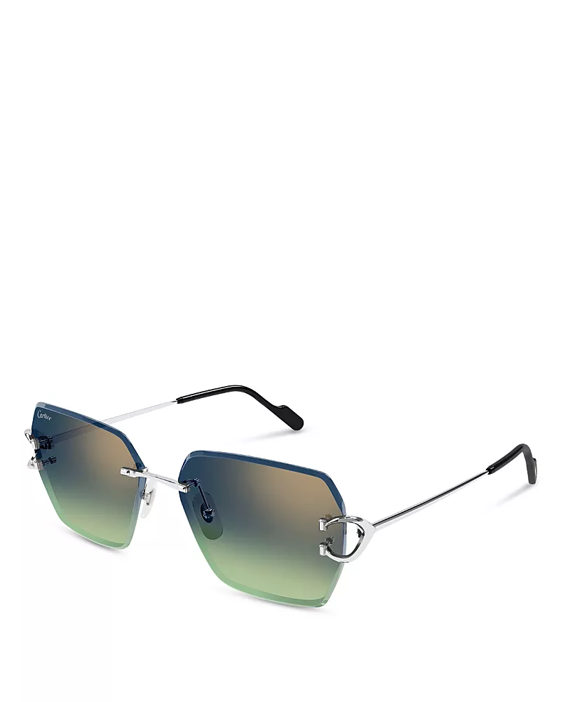 Cartier Decor C Classique Cat Eye Sunglasses, 58mm