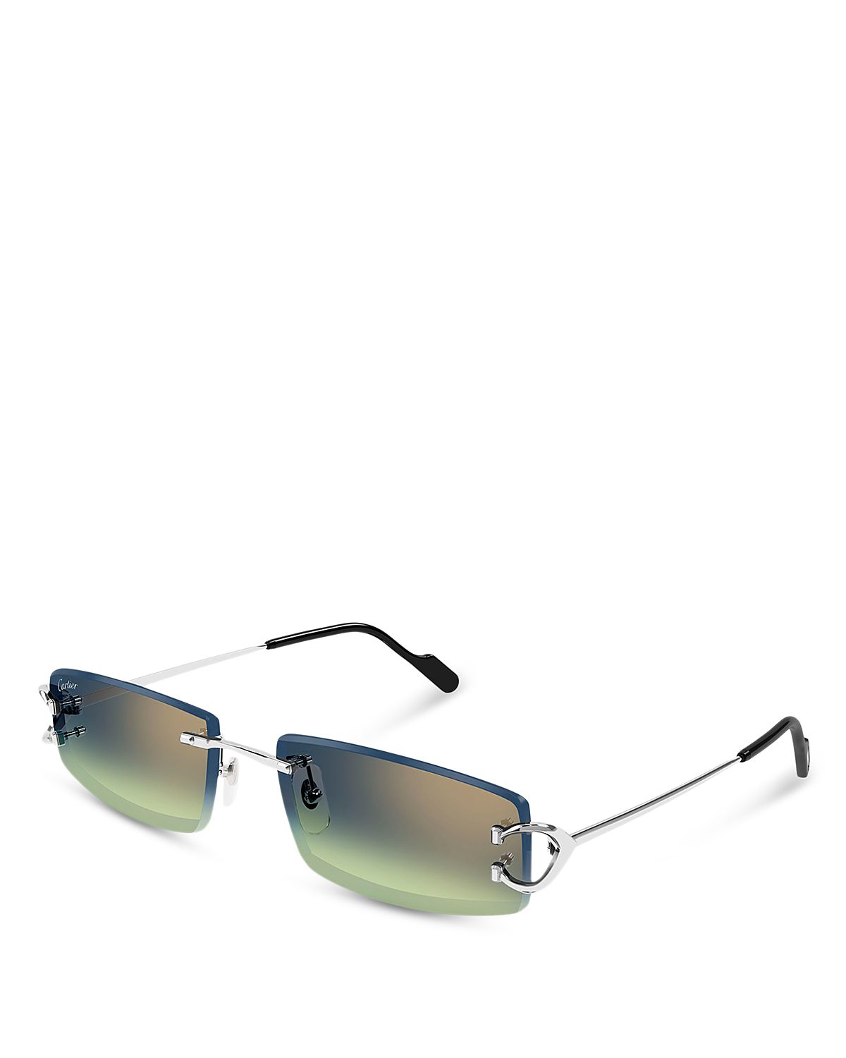 Cartier Rectangular Sunglasses, 56mm