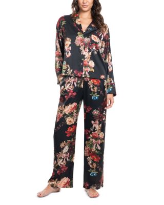 Satin Long Sleeve Pajama Set