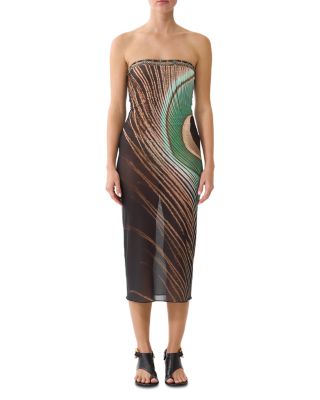 Strapless Tube Beach Dress Cover-Up