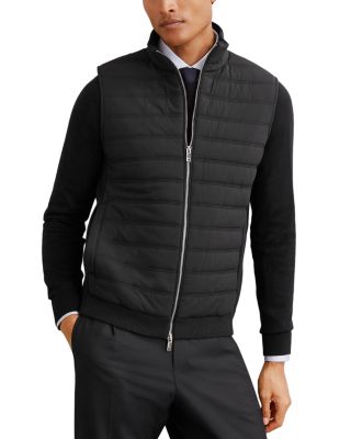 Newford Stand Collar Quilted Zip Gilet