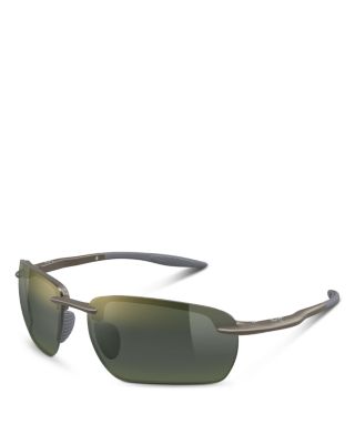 Maui Jim Rectangular Sunglasses, 65mm
