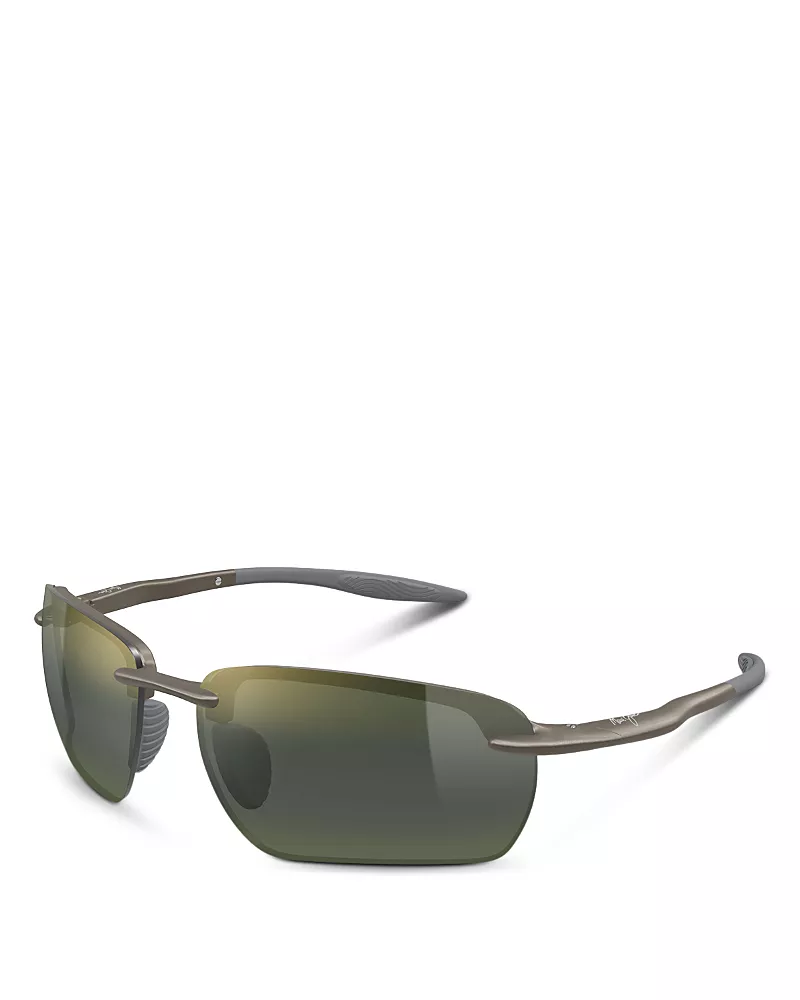 Maui Jim Rectangular Sunglasses, 65mm
