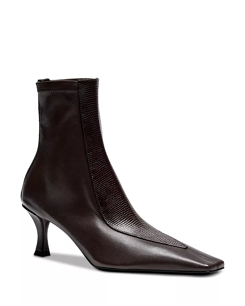 Proenza Schouler Women's Trap Stretch Leather Ankle Boots