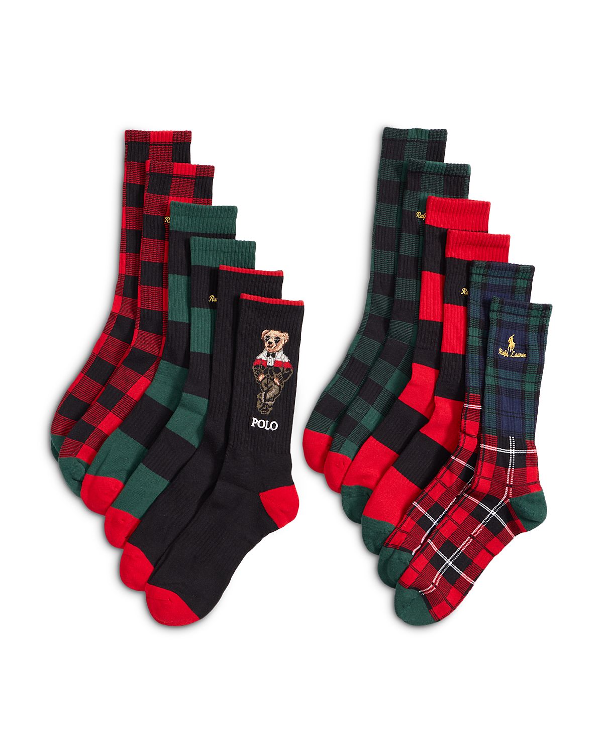 Polo Ralph Lauren Holiday Bear Crew Socks