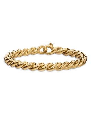 David Yurman Sculpted Cable Chain Bracelet in 18K Yellow Gold 5.7mm, M-L