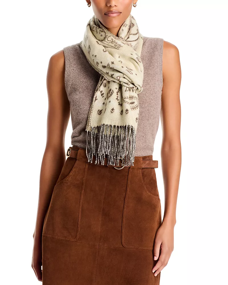 V Fraas Paisley Bandana Scarf