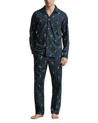 Polo Bear Plaid Pajama Set