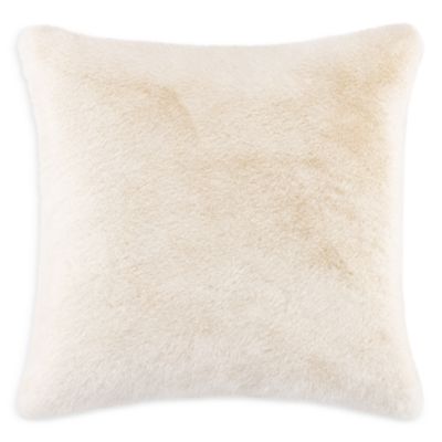 Frisson Faux Fur Decorative Pillow, 18" x 18"