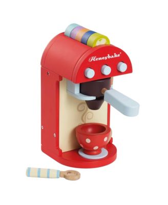 Wooden Toy Coffee Machine & Pods - 3+ Years