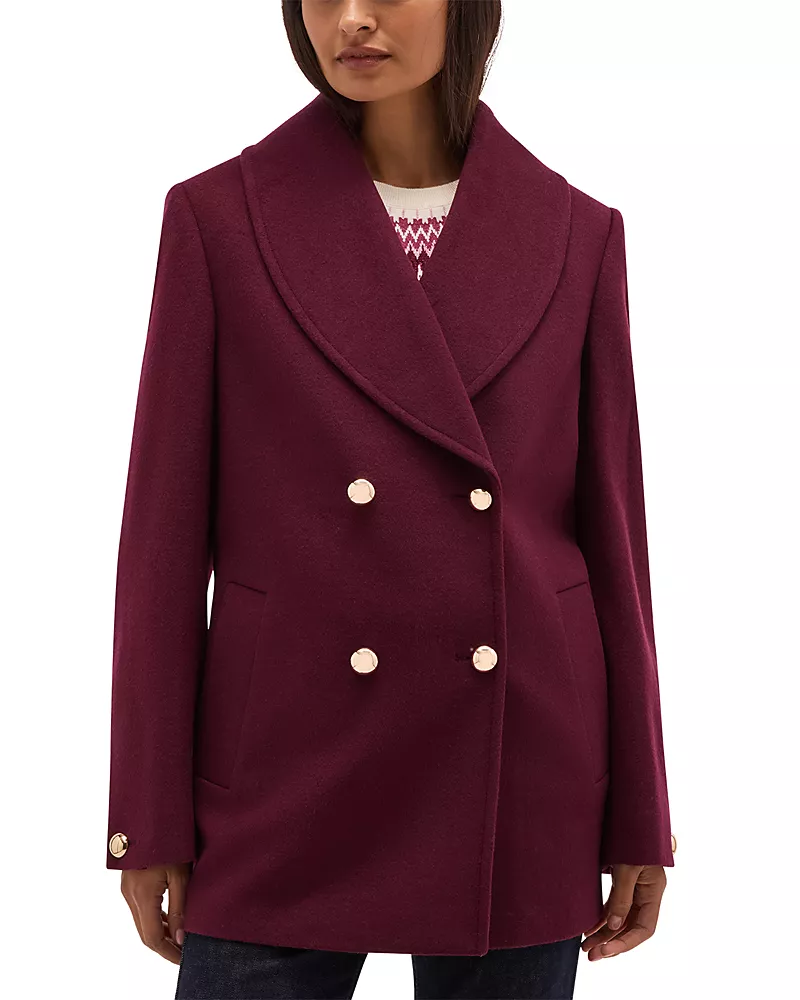 Hobbs London Indira Shawl Collar Coat