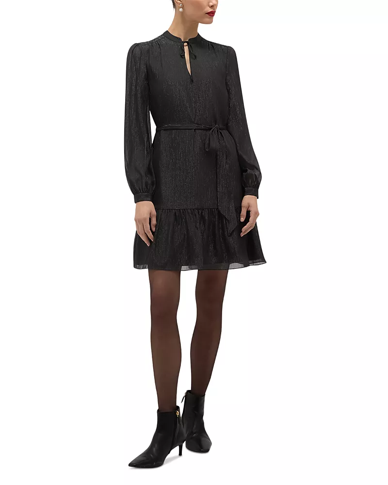 Hobbs London Morena Tie Neck Dress