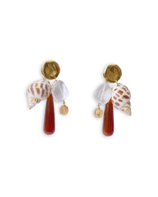 Shore Gemstone Charm Drop Earrings
