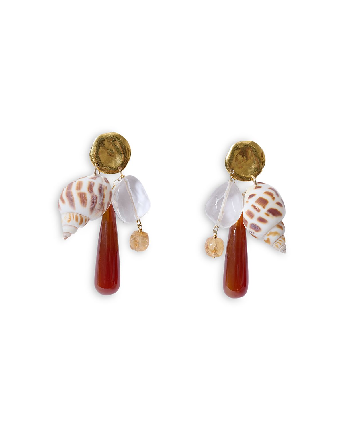 Chan Luu Shore Gemstone Charm Drop Earrings
