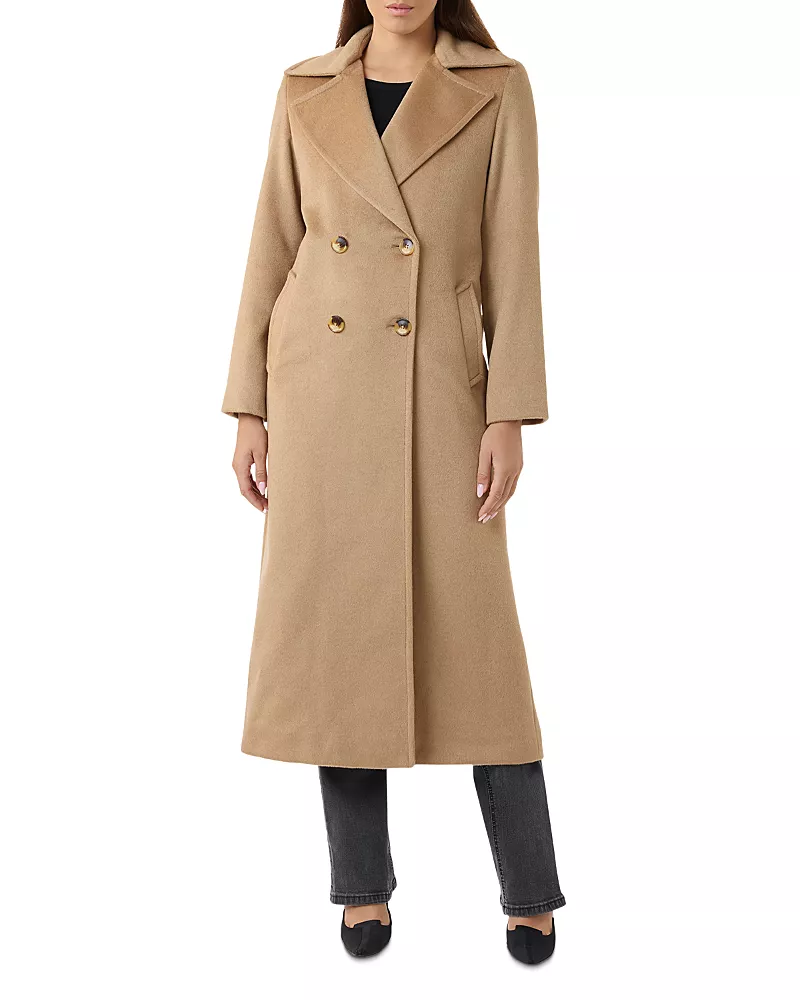Sofia Cashmere Camelhair Trench Coat